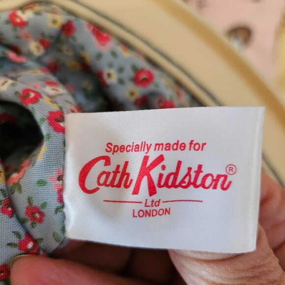 Cath Kidston Floral Embroidered Linen Handbag Purse - Picture 11 of 11